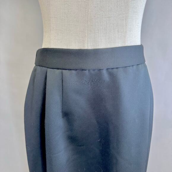 Alex Evenings black satin tuxedo a line maxi skirt Size 12 - Picture 7 of 12
